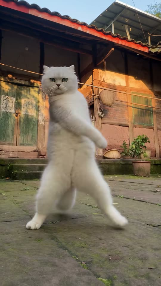 The original Shan Shen Bu dancing cat Shan Shen Bu Dance reel by @humantix